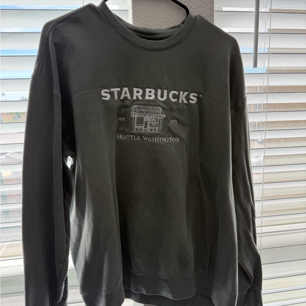 Starbucks Dark Gray Crewneck Sweatshirt 🩶